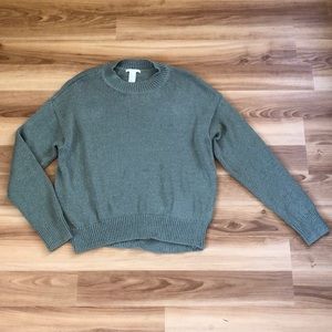 sage green h&m sweater